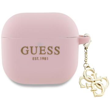 AirPods 4 Guess 4G Charm Silikonskal - Rosa