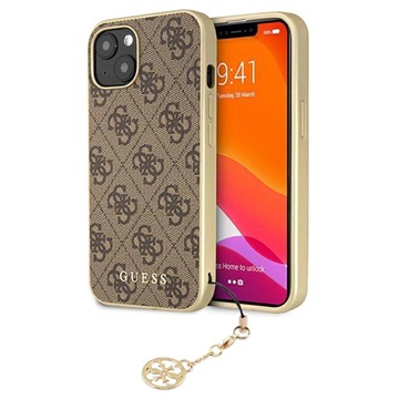 Guess 4G Charms Collection iPhone 13 Hybrid Skal - Brun