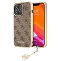 Guess 4G Charms Collection iPhone 13 Pro Hybrid Skal - Brun