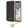 Guess 4G Charms Collection iPhone X/XS Hybrid Skal - Grå