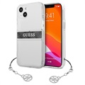 Guess 4G Strap Charm iPhone 13 Mini Hybrid Skal - Grå / Genomskinlig