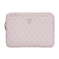 Guess 4G Laptopfodral med dragkedja och triangellogo - 14" - Rosa
