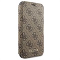 Guess Charms Collection 4G iPhone 11 Bok Fodral - Brun