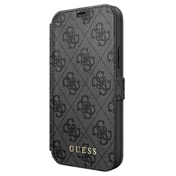 Guess Charms Collection 4G iPhone 12/12 Pro Bok Fodral - Grå
