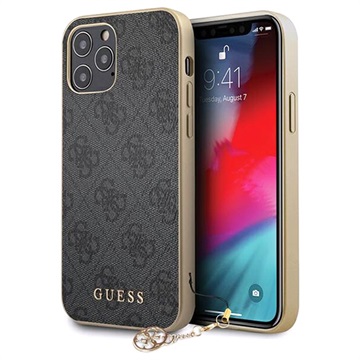 Guess Charms Collection 4G iPhone 12/12 Pro Skal - Grå