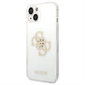 Guess Glitter 4G Big Logo iPhone 13 Pro Hybrid Skal - Guld