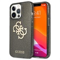 Guess Glitter 4G Big Logo iPhone 13 Pro Hybrid Skal