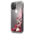 Guess Glitter Collection iPhone 11 Pro Skal - Hallon