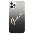 Guess Glitter Gradient Script iPhone 12 Pro Max Skal