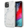 Guess Marble Collection iPhone 13 Mini Hybrid Skal - Vit