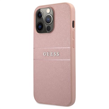Guess Saffiano iPhone 13 Pro Max Hybrid Skal - Rosa