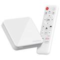 H96 Max H313 4K Ultra HD Android TV-box med röstfjärrkontroll - Vit
