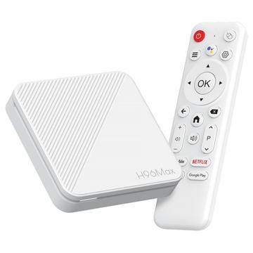 H96 Max H313 4K Ultra HD Android TV-box med röstfjärrkontroll - Vit