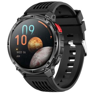 HT33 Hälsoövervakning Bluetooth Smartwatch med danska språket - 1,7" IPS-skärm - Svart