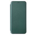 HTC Desire 22 Pro Plånboksfodral - Kolfiber - Grön