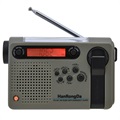 HanRongDa HRD-900 Campingradio med Ficklampa och SOS-alarm - Grön