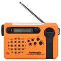 HanRongDa HRD-900 Campingradio med Ficklampa och SOS-alarm - Orange
