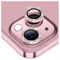Hat Prince Glitter iPhone 14/14 Max Kameralinsskydd - Rosa