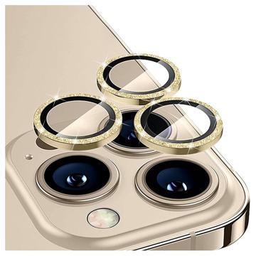 Strass iPhone 14/14 Max Kameralinsskydd i Härdat Glas - Blå