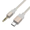 Hoco UPA32B USB-C till 3.5mm ljudkabel - 1m - guld