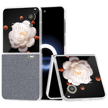 Honor Magic V Flip Rhinestone Textur Hybridfodral - Grå