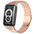 Huawei Band 6, Honor Band 6 Armband i Rostfritt Stål - 37mm - Roséguld