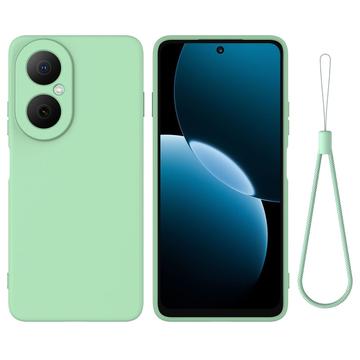 Huawei Nova Y73 Flytande silikon skal med handrem - Grön