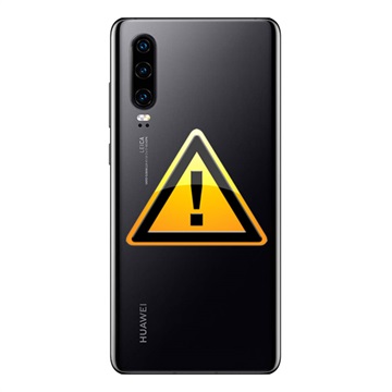 Huawei P30 Bak Skal Reparation - Svart