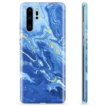 Huawei P30 Pro TPU-Skal - Färgrik Marmor