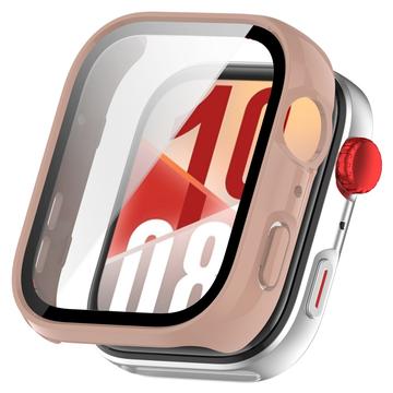 Huawei Watch Fit 4 Plastskal med Härdat Glas Skärmskydd - Rosa