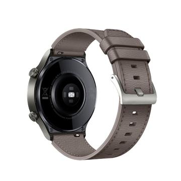 Huawei Watch GT 2/GT 2 Pro Äkta Läderrem - Grå