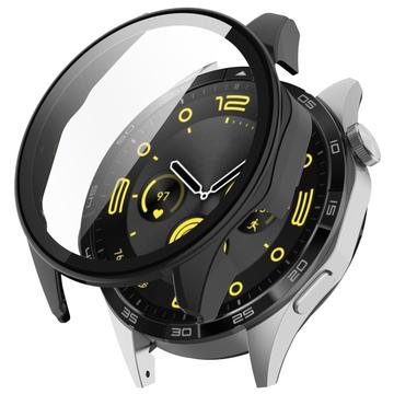 Huawei Watch GT 4 Plastskal med Härdat Glas Skärmskydd - 46mm - Svart