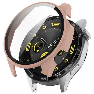 Huawei Watch GT 4 Plastskal med Härdat Glas Skärmskydd - 46mm - Roséguld