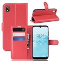 Huawei Y5 (2019) Plånboksfodral med Magnetstängning - Röd