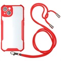 iPhone 13 Hybridskal med Snodd - Röd