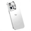 iPhone 14 Pro Max Hybrid Skal med Gömd Stativ - Vit