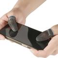 IMAK 1 par fingerhylsa andningsaktiv känslig svettskyddad silverfiber gaming fingerskydd för PUBG mobilspel