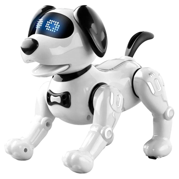 JJRC R19 Smart Robot Dog med Fjärrkontroll för Barn - Vit / Svart