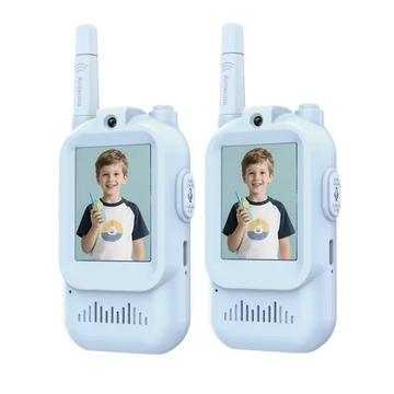 JK200 Video Walkie-Talkie för barn med kamera - 2 st. - Blå