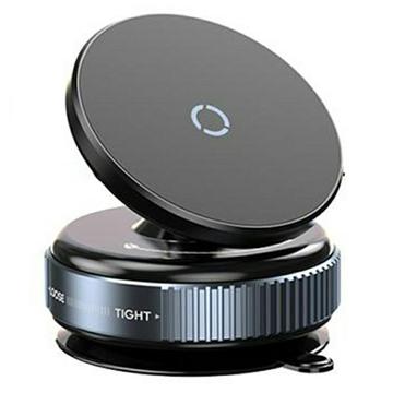 K009 Kompakt magnetisk biltelefonhållare för instrumentbräda och vindruta - svart