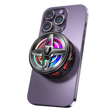 K25 Magnetisk telefonkylare med digital display - svart