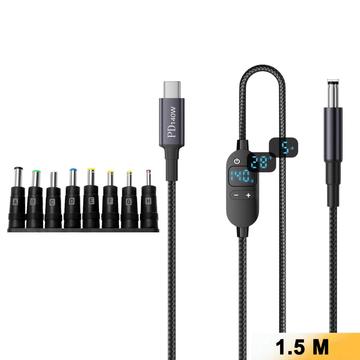 K595-8 USB-C/DC-strömkabel 140W