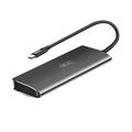 KAWAU H303C Type-C Hub Dockningsstation USB 3.1 till 2xUSB 3.0 + kortläsarplatser för bärbar dator