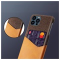 KSQ iPhone 13 Pro Max Skal med Korthållare - Brun
