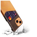 KSQ iPhone 13 Mini Skal med Kortficka - Kaffe