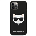 Karl Lagerfeld Choupette iPhone 12 Pro Max Silikonskal - Svart