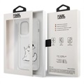 Karl Lagerfeld Klar iPhone 13 Pro Max TPU-Skal - Choupette Äter
