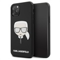 Karl Lagerfeld Embossed Glitter iPhone 11 Pro Max Hybrid Skal - Svart