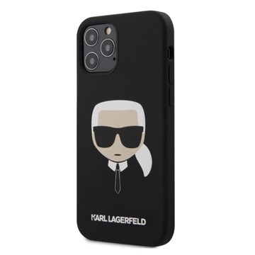 Karl Lagerfeld iPhone 12/12 Pro Silikonskal - Svart