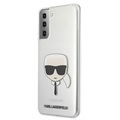 Karl Lagerfeld Karl's Head Samsung Galaxy S21 5G Skal - Genomskinlig